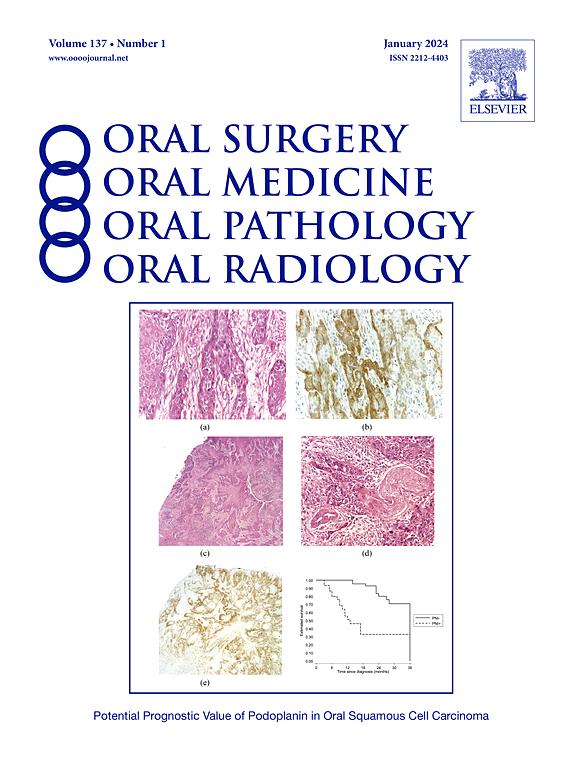Go to journal home page - Oral Surgery, Oral Medicine, Oral Pathology and Oral Radiology
